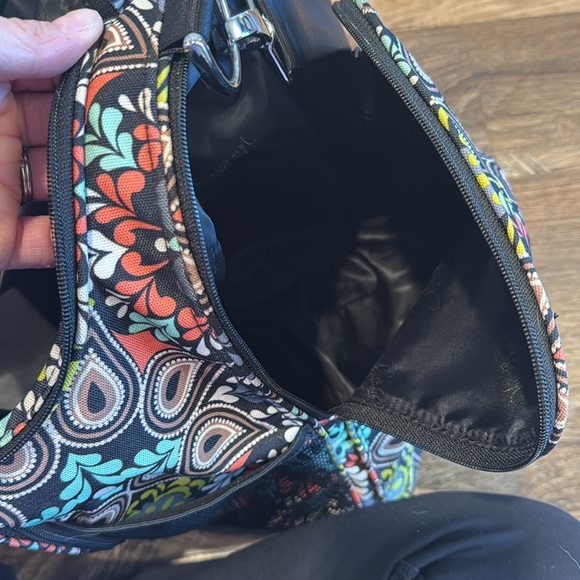Vera Bradley Sierra Gym Duffle Overnight Carry-On Bag Floral Paisley Print - Picture 7 of 11